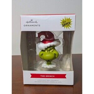 NEW in box Hallmark Dr. Seuss THE GRINCH Christmas Ornament Holiday DECOR  Resin
